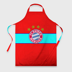 Фартук кулинарный Бавария Мюнхен полосы линии, цвет: 3D-принт