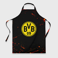 Фартук Боруссиа огненные краски текстура