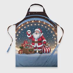 Фартук Санта с мешком подарков