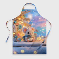 Фартук кулинарный Новогодняя милая мышка, цвет: 3D-принт