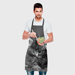 Фартук кулинарный Голубоглазый котенок, цвет: 3D-принт — фото 2