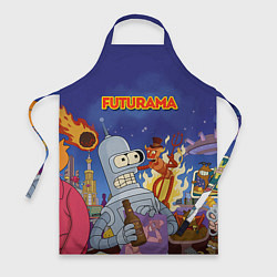 Фартук кулинарный Futurama Devil, цвет: 3D-принт