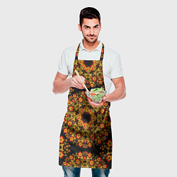 Фартук кулинарный Хохлома Роспись, цвет: 3D-принт — фото 2