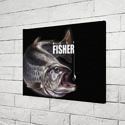 Холст прямоугольный Лучший рыбак, цвет: 3D-принт — фото 2
