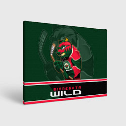 Холст прямоугольный Minnesota Wild, цвет: 3D-принт