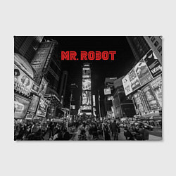 Холст прямоугольный Mr. Robot City, цвет: 3D-принт — фото 2