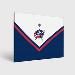 Холст прямоугольный NHL: Columbus Blue Jackets, цвет: 3D-принт