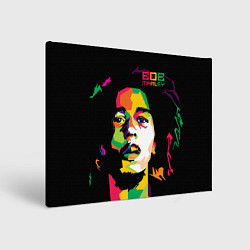 Холст прямоугольный Боб Марли: фан-арт, цвет: 3D-принт