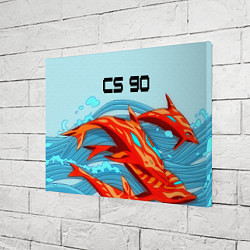 Холст прямоугольный CS GO: AR Style, цвет: 3D-принт — фото 2