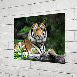 Холст прямоугольный Тигр в джунглях, цвет: 3D-принт — фото 2