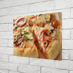 Холст прямоугольный Пицца 2, цвет: 3D-принт — фото 2