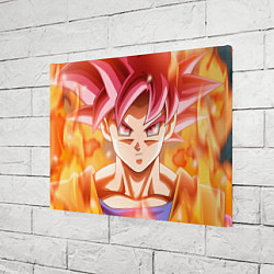 Холст прямоугольный DBZ: Super Goku, цвет: 3D-принт — фото 2