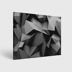 Холст прямоугольный Gray abstraction, цвет: 3D-принт