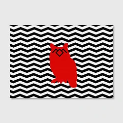 Холст прямоугольный Twin Peaks Owl, цвет: 3D-принт — фото 2