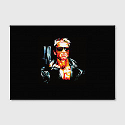 Холст прямоугольный Terminator with a pistol, цвет: 3D-принт — фото 2