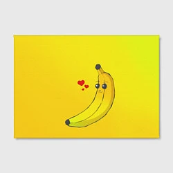 Холст прямоугольный Just Banana (Yellow), цвет: 3D-принт — фото 2