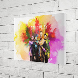 Холст прямоугольный Coldplay, цвет: 3D-принт — фото 2