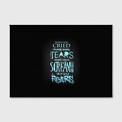 Холст прямоугольный Слова песни грEvanescence, цвет: 3D-принт — фото 2