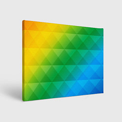 Холст прямоугольный Colored wall, цвет: 3D-принт