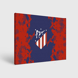 Холст прямоугольный FC Atletico Madrid: Blue & Red, цвет: 3D-принт