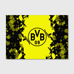 Холст прямоугольный FC Borussia Dortmund: Yellow & Black, цвет: 3D-принт — фото 2