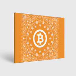 Холст прямоугольный Bitcoin Mandala, цвет: 3D-принт