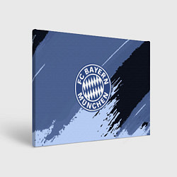 Холст прямоугольный FC Bayern Munchen: Abstract style, цвет: 3D-принт