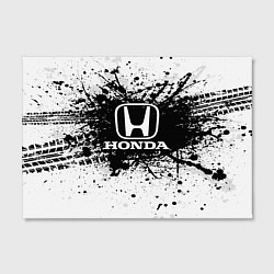 Холст прямоугольный Honda: Black Spray, цвет: 3D-принт — фото 2