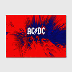 Холст прямоугольный AC/DC: Red & Blue, цвет: 3D-принт — фото 2