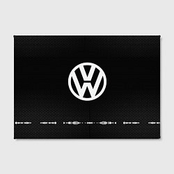 Холст прямоугольный Volkswagen: Black Abstract, цвет: 3D-принт — фото 2