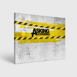 Холст прямоугольный Asking Alexandria: Danger, цвет: 3D-принт