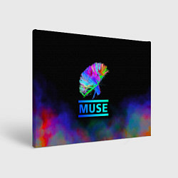 Холст прямоугольный Muse: Neon Flower, цвет: 3D-принт