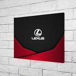 Холст прямоугольный Lexus: Grey Carbon, цвет: 3D-принт — фото 2