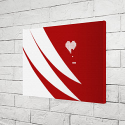 Холст прямоугольный Игра в сердца, цвет: 3D-принт — фото 2