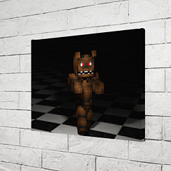 Холст прямоугольный Minecraft: Freddy FNAF, цвет: 3D-принт — фото 2