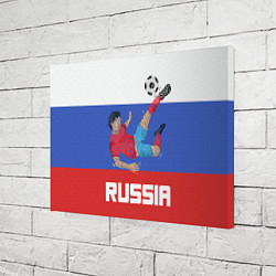 Холст прямоугольный Russia Footballer, цвет: 3D-принт — фото 2