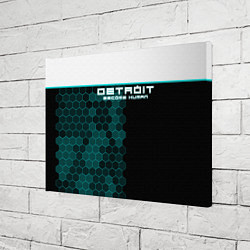 Холст прямоугольный Detroit: Cyber Hexagons, цвет: 3D-принт — фото 2