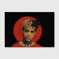 Холст прямоугольный XXXTentacion: Red Sun, цвет: 3D-принт — фото 2