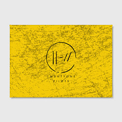 Холст прямоугольный 21 Pilots: Yellow Grunge, цвет: 3D-принт — фото 2