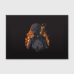 Холст прямоугольный PUBG: Flame Soldier, цвет: 3D-принт — фото 2