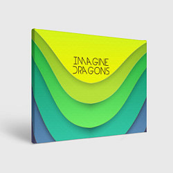 Холст прямоугольный Imagine Dragons: Lime Colour, цвет: 3D-принт