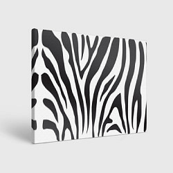 Холст прямоугольный Африканская зебра, цвет: 3D-принт