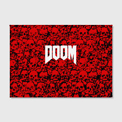 Холст прямоугольный DOOM: Blooded Skuls, цвет: 3D-принт — фото 2