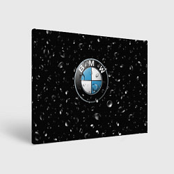 Холст прямоугольный BMW под Дождём, цвет: 3D-принт
