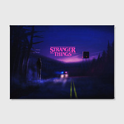 Холст прямоугольный Stranger Things: Neon Road, цвет: 3D-принт — фото 2