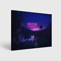 Картина прямоугольная Stranger Things: Neon Road