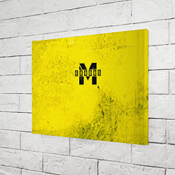 Холст прямоугольный Metro Exodus: Yellow Grunge, цвет: 3D-принт — фото 2