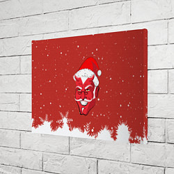 Холст прямоугольный Сатана Санта, цвет: 3D-принт — фото 2