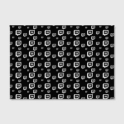 Холст прямоугольный Twitch: Black Pattern, цвет: 3D-принт — фото 2