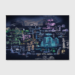 Холст прямоугольный HOLLOW KNIGHT WORLD, цвет: 3D-принт — фото 2